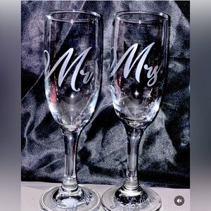 Wine wedding glass